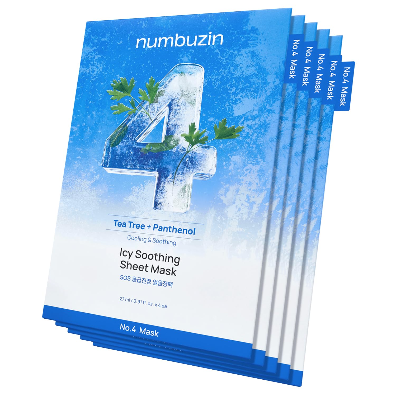 Amazon.com : numbuzin No.4 Sheet Mask | Icy Soothing Sheet Mask